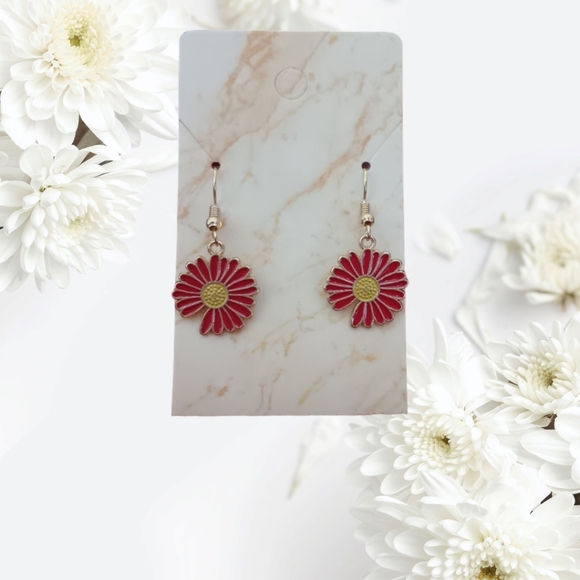 Flower Charm Earrings - Picture 7 of 15